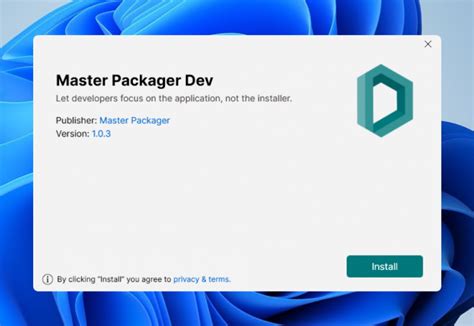 Master Packager Dev 1.0.6